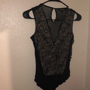 Lace bodysuit. Worn once.